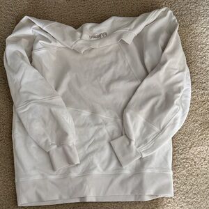 Like new Lululemon athletica white oversized crew neck